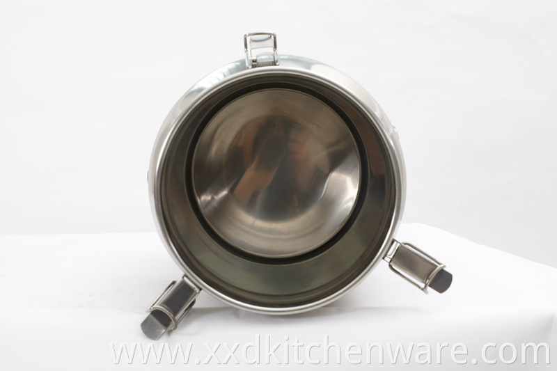 Stainless Steel Milk Bucket With Lid 10